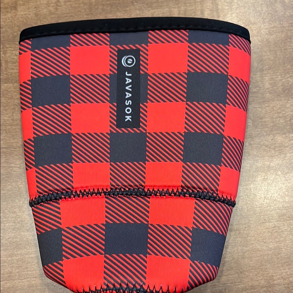 Javasok Red and Black Plaid Sleeve